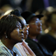 A voter listens to Democratic presidential candidate Hillary Clinton speak in South Carolina a day after her debate with rival candidate Bernie Sanders on Feb. 12, 2016, in Denmark, S.C. (Spencer Platt/Getty Images)
